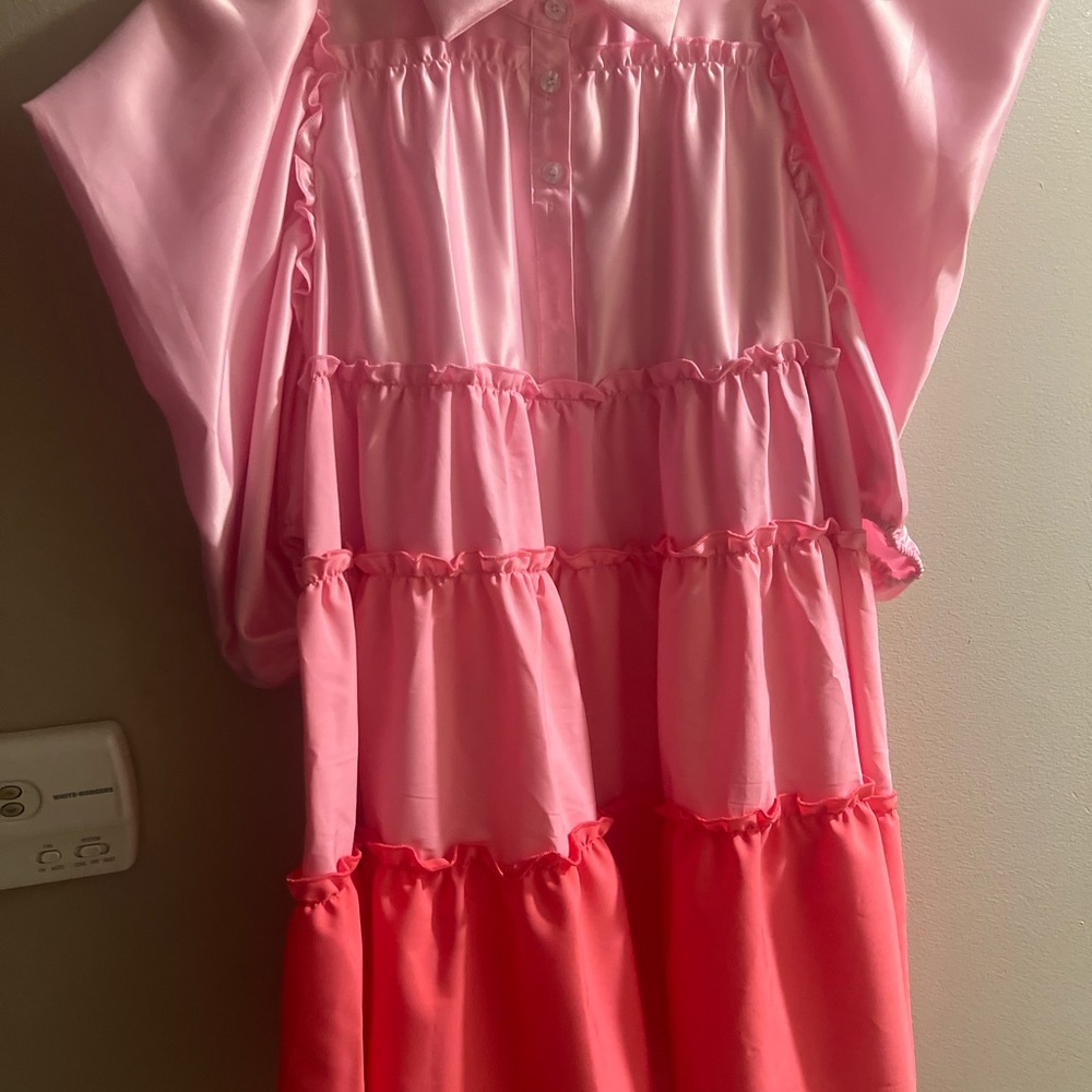 Classy pink and dark pink dress new.